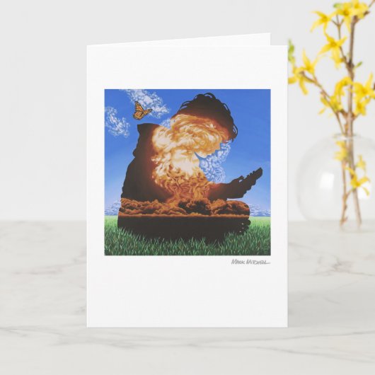 子どもだまし カード (黄色い花)