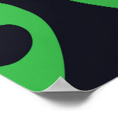 子どもっぽいシームレスなパターンとエイリアン顔ufo ポスター (角)