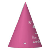 子どもっぽいスケッチプリンセスカスタム文字と色 パーティーハット (左)