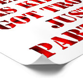 子どもっぽい大人のポスおもしろいター ポスター (角)