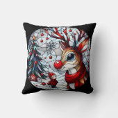 子どもとトナカイのフェスティバルの出会い クッション (裏面)