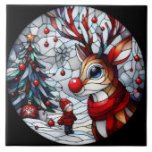 子どもとトナカイのフェスティバルの出会い タイル (正面)