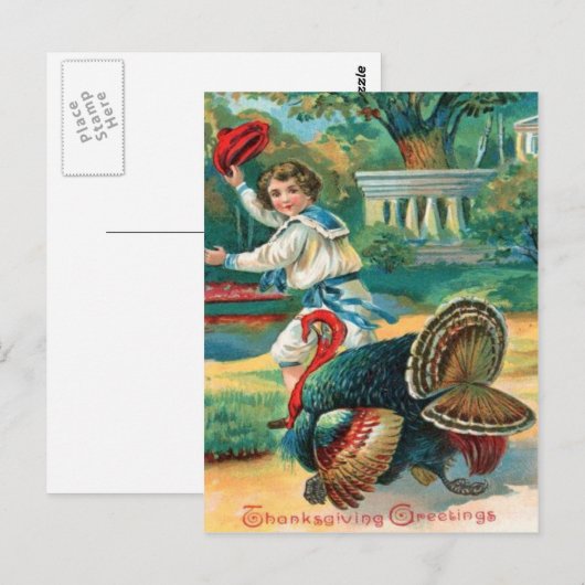 子どもとトルコ ポストカード (正面/裏面)