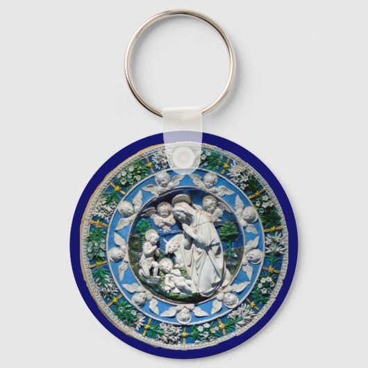 子どもと天使がいるマドンナ キーホルダー (正面)