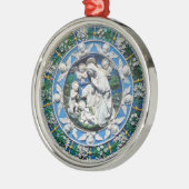 子どもと天使がいるマドンナ メタルオーナメント (左)