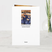 子どもと天使を持つヴァージン シーズンカード (裏面)