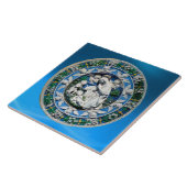 子どもと天使を持つヴァージン タイル (側面)