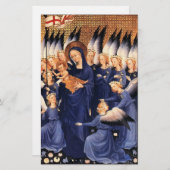 子どもと天使を持つヴァージン 便箋 (正面/裏面)