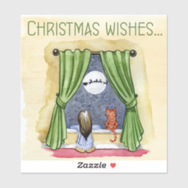 子どもと子ネコちゃんクリスマス|過去記事 シール