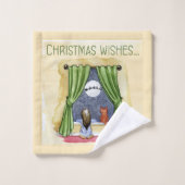 子どもと子ネコちゃんクリスマス|過去記事 バスタオルセット (ウォッシュタオル)