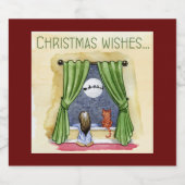 子どもと子ネコちゃんクリスマス|過去記事 ビールラベル (シングルラベル)