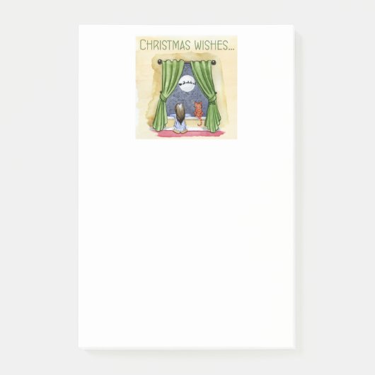 子どもと子ネコちゃんクリスマス|過去記事 ポストイット (正面)