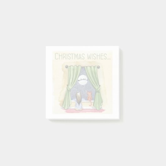 子どもと子ネコちゃんクリスマス|過去記事 ポストイット (正面)