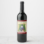 子どもと子ネコちゃんクリスマス|過去記事 ワインラベル (正面)