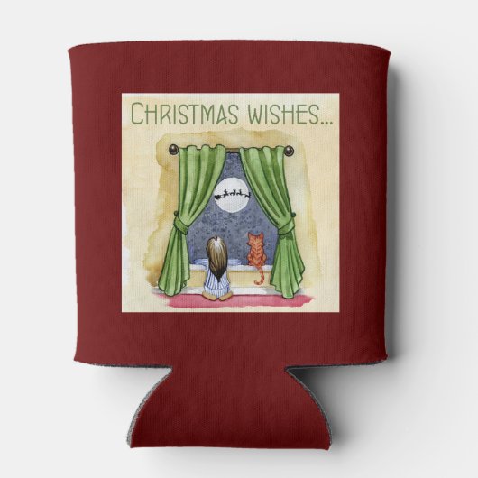 子どもと子ネコちゃんクリスマス|過去記事 缶クーラー (裏面)