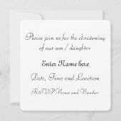 子どもと子羊 招待状 (裏面)