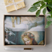 子どもと子鹿のクリスマス 薄葉紙 (ギフト)