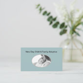 子どもと家族の養子縁組テーマ 名刺 (スタンド正面)