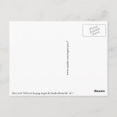 子どもと歌うマリアby Botticelli ポストカード (裏面)