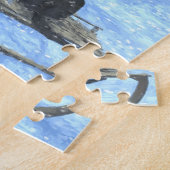 子どもと犬がサンタを見守るパズル ジグソーパズル (側面)