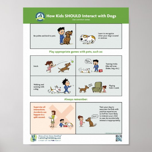 子どもと犬の接し方 ポスター (正面)