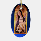 子どもと聖人を持つヴァージン セラミックオーナメント (右)