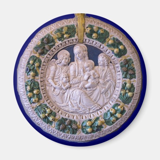 子どもと聖人を持つヴァージン マグネット (正面)