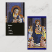 子どもと聖人を持つヴァージン 名刺 (正面/裏面)