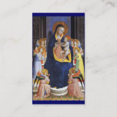 子どもと聖人を持つヴァージン 名刺 (裏面)