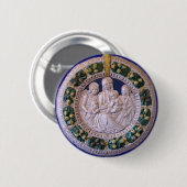 子どもと聖人を持つヴァージン 缶バッジ (正面&裏面)