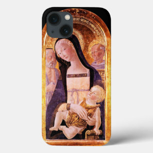 子どもと聖人を持つヴァージン iPhone 13ケース