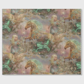 子どもと馬 ラッピングペーパー (フラット)