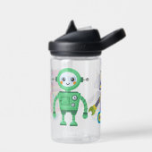 子どもにかわいいロボット ウォーターボトル (左面)