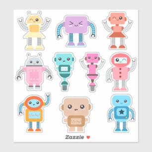 子どもにかわいいロボット シール