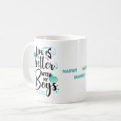 子どもには命が惜しい コーヒーマグカップ (正面左)