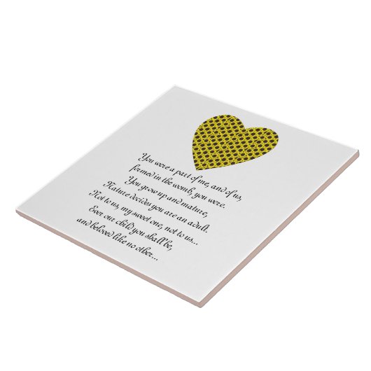 子どもに対する恋愛状 タイル (側面)