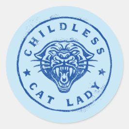 子どものいないキャットレディーブレイブ独立誇りを持った ラウンドシール