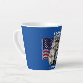 子どものいないキャットレディーマグ カフェラテマグ (左アングル)