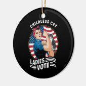 子どものいないキャットレディー投票ヴィンテージロージーザリベテ セラミックオーナメント (左)