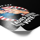 子どものいないキャットレディー投票ヴィンテージロージーザリベテ フォトプリント            (角)