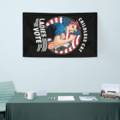 子どものいないキャットレディー投票ヴィンテージロージーザリベテ 横断幕 (トレードショー)