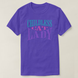 子どものいないキャットレディTシャツ Tシャツ