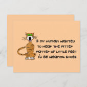 子どものいない子猫 招待状 (正面/裏面)