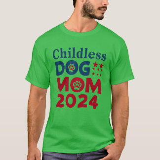 子どものいない犬ママ犬の女性の投票愛国犬フー Tシャツ