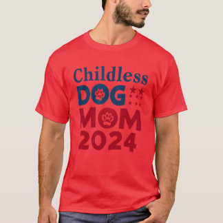 子どものいない犬ママ犬の女性の投票愛国犬フー Tシャツ