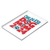 子どものいない犬ママ犬の女性愛国犬 ノートブック (左側)