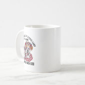 子どものいない猫と犬のレディがカマラハリスに投票している コーヒーマグカップ (正面左)