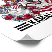 子どものいない猫と犬のレディがカマラハリスに投票している ポスター (角)