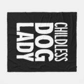 子どものいない猫の女性おもしろい投票2024 フリースブランケット (正面(横))