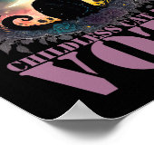 子どものいない猫の女性の投票 ポスター (角)